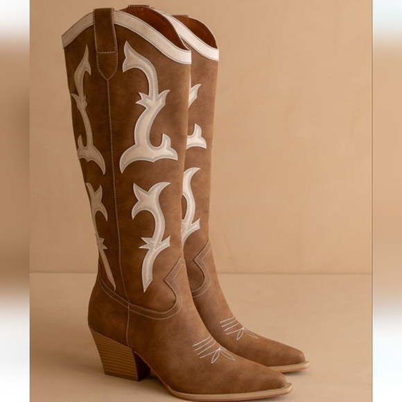 BRAND NEW Rodeo Boots Brown OASIS SOCIETY IN BOX - Picture 3 of 8